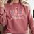 Nursing Student Nurse Appreciation Modern Classic Lace Embellished Nurse Graduation Female -Adults Small Comfort Colors Sweatshirt Crimson