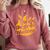 One Degree Hotter Graduation Ceremony Celebration Comfort Colors Sweatshirt Crimson