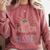 Overthinker Mental Health Introvert Anxiety Sarcasm Comfort Colors Sweatshirt Crimson