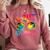 Peace Out 5th Grade Tie Dye Graduation Last Day Of School Comfort Colors Sweatshirt Crimson