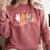 Peace Out Elementary Graduation Graduate Class Of 2025 Comfort Colors Sweatshirt Crimson