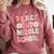 Peace Out Middle School Graduation Groovy Last Day Of School Comfort Colors Sweatshirt Crimson