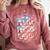 People Person Repellant Introvert Comfort Colors Sweatshirt Crimson