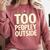 Too Peopley Outside I Introvert Comfort Colors Sweatshirt Crimson
