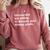 Personal Trainer Introverted Discuss Fitness Goals Comfort Colors Sweatshirt Crimson