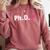 Ph Diva Women Dissertation Doctoral Degree Graduation PhD Comfort Colors Sweatshirt Crimson