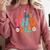 In My Phd Era Groovy Phd Graduation Future Doctor Comfort Colors Sweatshirt Crimson