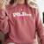PhD Graduate PhD Female PhD Doctorate Graduation Phd Student Premium Tri-Blend Comfort Colors Sweatshirt Crimson