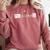 PhD Graduation Doctorate Student Graduate Comfort Colors Sweatshirt Crimson