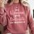 PhD Graduation Woman With A Doctorate Degree Comfort Colors Sweatshirt Crimson