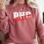 PHD Nailed It Graduation Doctorate Graduate Comfort Colors Sweatshirt Crimson