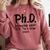 Phd Shirt Bs Doctorate Graduation Doctoral Comfort Colors Sweatshirt Crimson