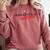 PhD Thesis Defense Graphic Doctoral Graduation Comfort Colors Sweatshirt Crimson