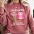 Pink I Graduated From Elementary Graduation Comfort Colors Sweatshirt Crimson