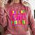 Pink STRAIGHT OUTTA Preschool PRE-K Graduation Comfort Colors Sweatshirt Crimson