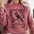 Please Chew Quieter Introvert Nature Bird Lover Comfort Colors Sweatshirt Crimson