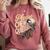 Please Chew Quieter Introverts Casual Everyday Comfort Colors Sweatshirt Crimson Please Chew Quieter Introverts Casual Everyday Comfort Colors Sweatshirt Crimson