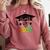 Pre-K -12th Grade Hand Prints Space Graduation Class Of 2037 Comfort Colors Sweatshirt Crimson