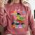 Pre k Graduation 2025 Pre-k Kindergarten Graduate Dinosaur Premium Tri-Blend Comfort Colors Sweatshirt Crimson