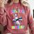 Preschool Graduate Shirt ABC 123 Mic Drop Llama Graduation Comfort Colors Sweatshirt Crimson