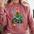 Preschool Graduation Monster Truck Dinosaur Boys Dino Tee Comfort Colors Sweatshirt Crimson