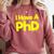 Pretty Huge Dick Joke Graduation PhD Humor Comfort Colors Sweatshirt Crimson