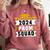 Prom Squad 2024 High School Graduation Party Premium Comfort Colors Sweatshirt Crimson