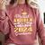 Proud Abuela Of 2024 College Graduate Family 24 Graduation Comfort Colors Sweatshirt Crimson