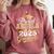 Proud Abuela Of a Class Of 2025 Graduate Senior Graduation Comfort Colors Sweatshirt Crimson