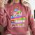 Proud Abuela Of Preschool Graduate 2025 Graduation Comfort Colors Sweatshirt Crimson