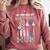 Proud Air Force Mom US Air Force Graduation Mom Comfort Colors Sweatshirt Crimson