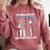 Proud Air Force Mother-In-Law US Air Force Graduation Comfort Colors Sweatshirt Crimson