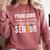 Proud Aunt Of 2019 Senior Graduation Shirt Family Graduation Comfort Colors Sweatshirt Crimson