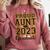 Proud Aunt Of A 2023 Graduate Family Matching Graduation Comfort Colors Sweatshirt Crimson