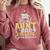 Proud Aunt Of 2024 College Graduate Family 24 Graduation Comfort Colors Sweatshirt Crimson