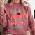 Proud Aunt Of An Amazing PhD Graduate Family Graduation Comfort Colors Sweatshirt Crimson