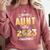 Proud Aunt Of A Class Of 2023 Graduate Graduation Women Comfort Colors Sweatshirt Crimson