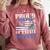 Proud Aunt Of a State Trooper Police Officer Graduation Comfort Colors Sweatshirt Crimson