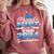 Proud Aunt Of Two 2024 Graduate Class 2024 Graduation Family Comfort Colors Sweatshirt Crimson
