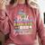 Proud Auntie Of Kindergarten Graduate 2024 Graduation Auntie Comfort Colors Sweatshirt Crimson