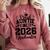 Proud Auntie Of Two 2026 Graduates Graduation Comfort Colors Sweatshirt Crimson