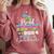 Proud Bff Of PreK School Graduate 2024 Graduation Bff Premium Comfort Colors Sweatshirt Crimson