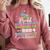 Proud Big Sister Of Kindergarten Graduate 2024 Graduation Comfort Colors Sweatshirt Crimson