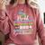 Proud Big Sister Of Kindergarten Graduate 2024 Graduation Premium Comfort Colors Sweatshirt Crimson