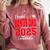 Proud Bonus Dad Of a Class Of 2025 Graduate Graduation Comfort Colors Sweatshirt Crimson
