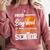 Proud Boyfriend Of A 2025 Senior Graduation Basketball Comfort Colors Sweatshirt Crimson
