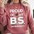 Proud Of My BS In Biology Graduation T-Shirt Comfort Colors Sweatshirt Crimson