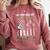 Proud Coast Guard Aunt US Coast Guard Graduation Aunt Comfort Colors Sweatshirt Crimson