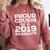 Proud Cousin Of A 2019 Graduate Class Graduation Comfort Colors Sweatshirt Crimson