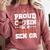 Proud Cousin Of a Football Senior 2026 Graduation Gifts Comfort Colors Sweatshirt Crimson